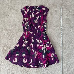 French Connection purple and pink patterned dress